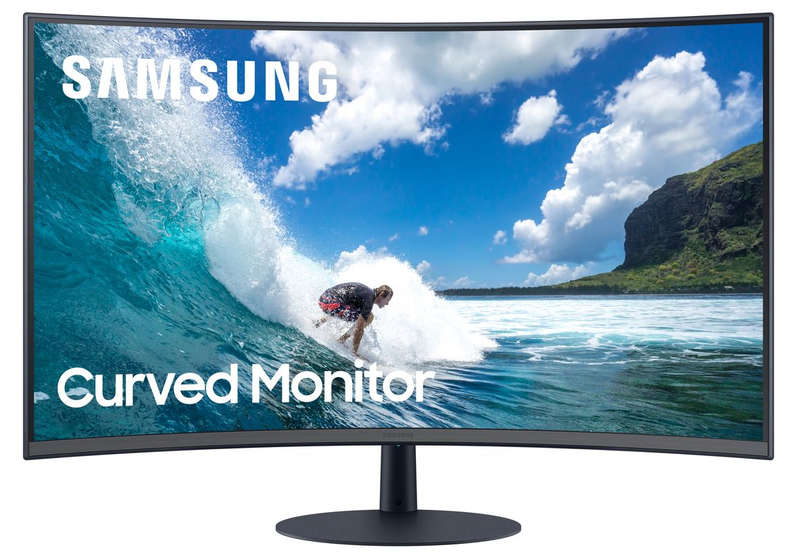 Samsung Curved Monitor 32" FHD Computer Monitor, Bezel-Less Design Monitors