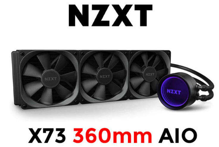 NZXT Kraken X73 360mm RGB AIO Liquid CPU Cooler