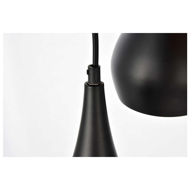 Matte Black Indoor 3 Light Modern Pendant Light- 07181