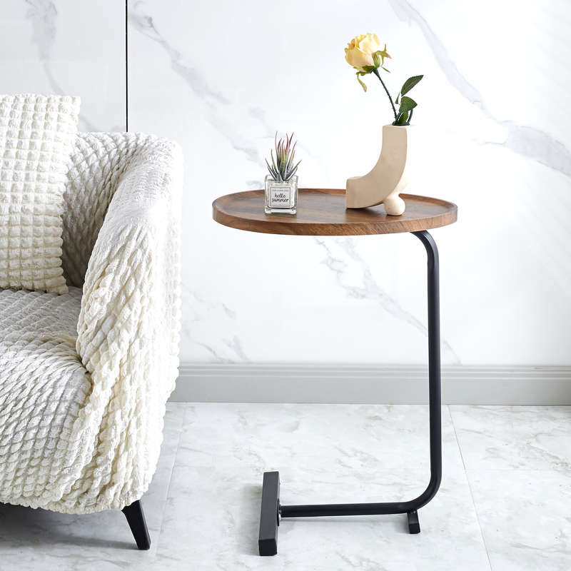Irregular Round Side Table Coffee Table Tea Desk