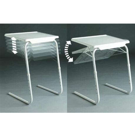 Portable Adjustable Laptop Stand Folding Bed Serving Tray Sofa Side Table