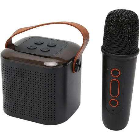 Bluetooth Karaoke HiFi Stereo Retro Portable Speaker Cool RGB Lights