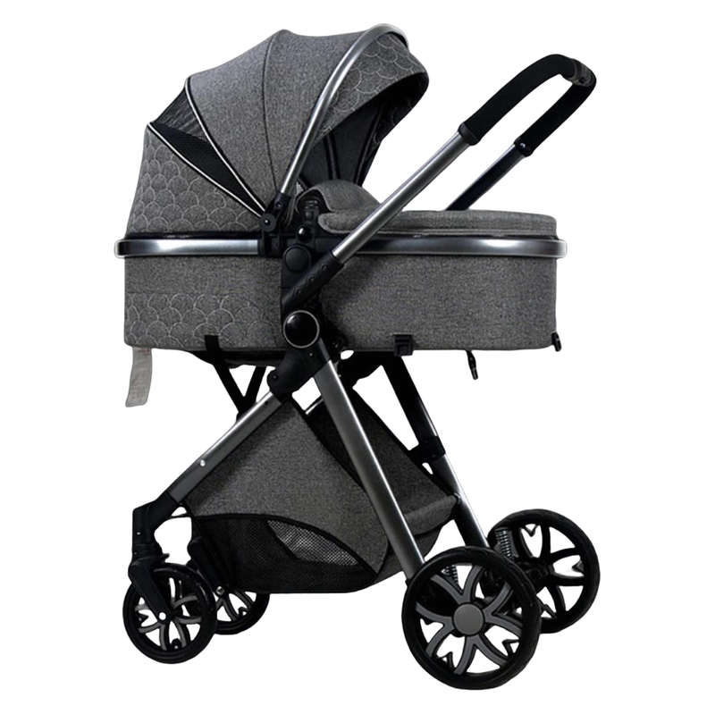 Luxury Dark Grey Baby Stroller Pram