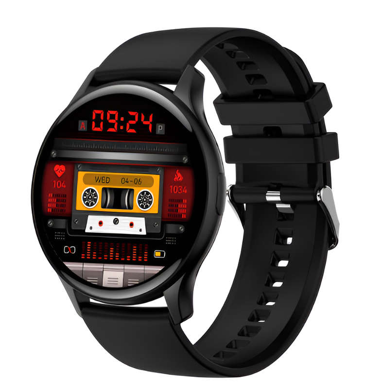 1.43inch Smart Watch Bluetooth Connected IP68 Waterproof - Black