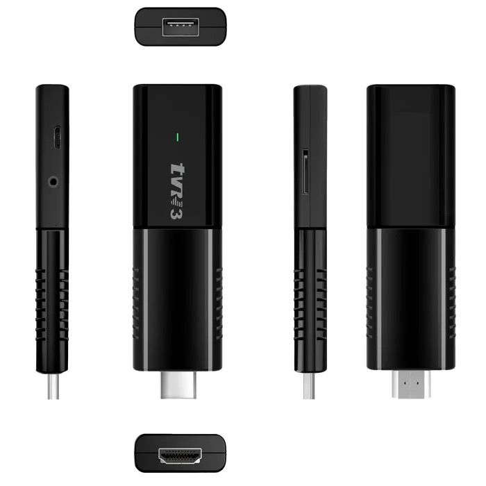 IPTV Quad Core Android Tv Stick 4k HTML5 RTSP HLS Smooth Streaming
