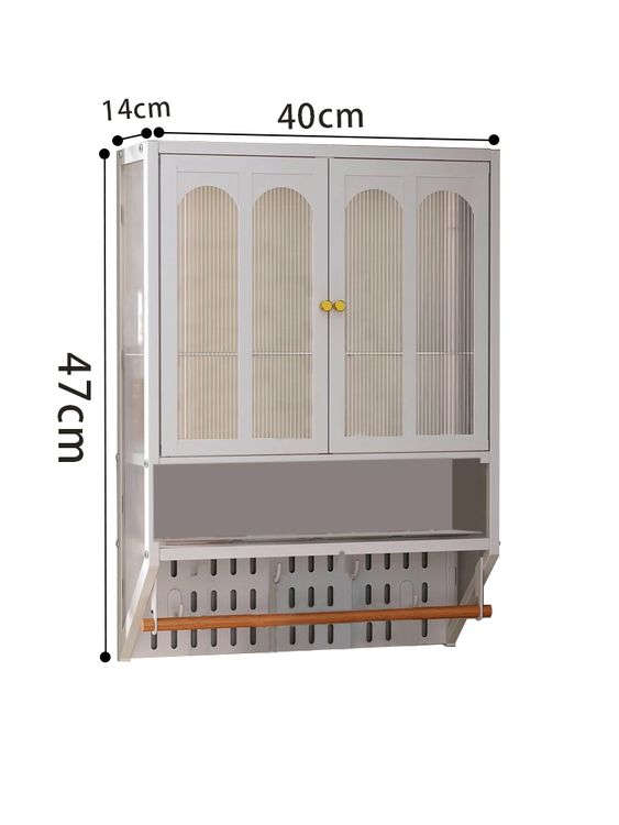 Wall Mounted Bathroom Cabinet and Kitchen Cabinet - White