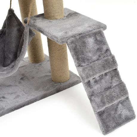140CM Pet Cat Climbing Frame Tree Tower House Hammock Sisal Scratch Toy