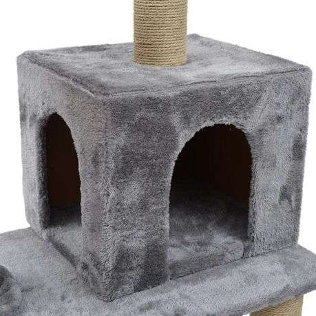 140CM Pet Cat Climbing Frame Tree Tower House Hammock Sisal Scratch Toy