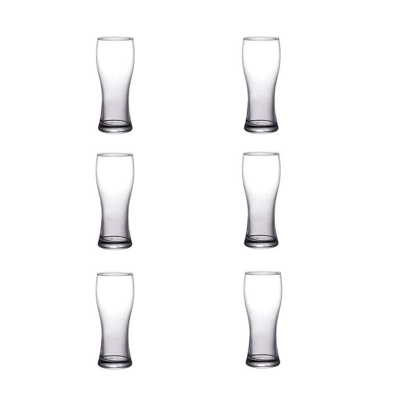 Classic Design Wesson Beer Glass Set - 480ml - 6-Piece