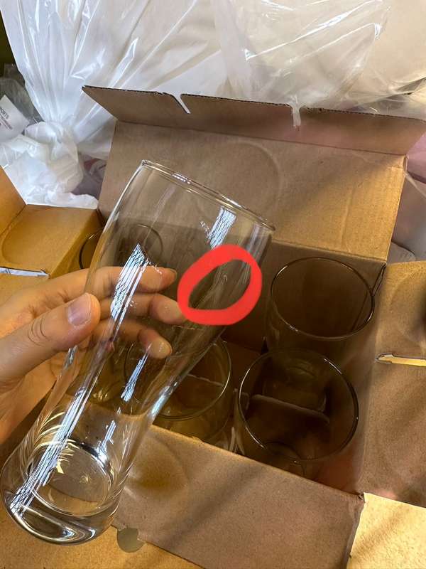 Classic Design Wesson Beer Glass Set - 480ml - 6-Piece