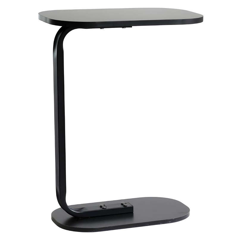 C-Shaped Oval Side Table With Metal Frame JG 20375226