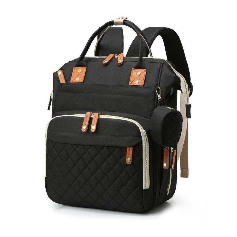 Nappy Bag With USB Charge Port And Pacifier Case Baby Bassinet Travel Bag