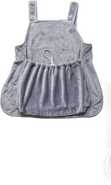 Cat Holding Apron, Carrier- Grey