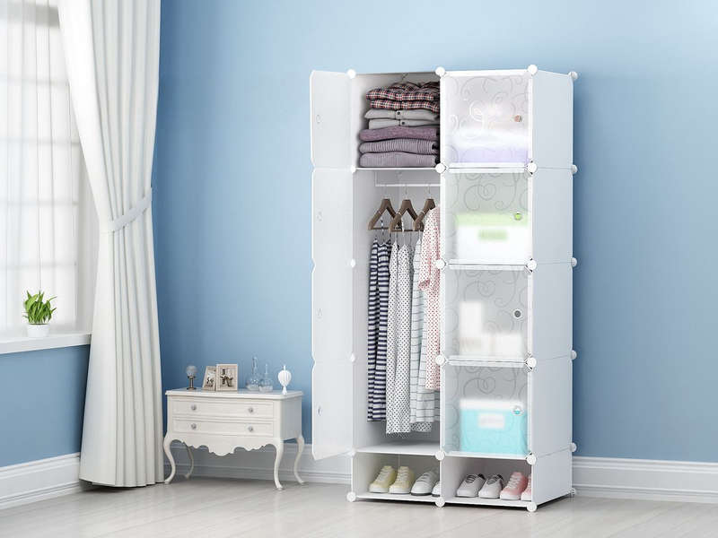 Modern Design Portable 8 Cube Wardrobe