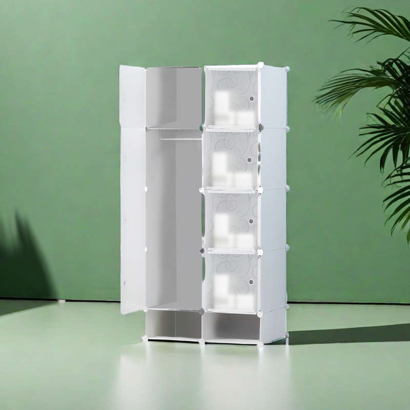 Modern Design Portable 8 Cube Wardrobe