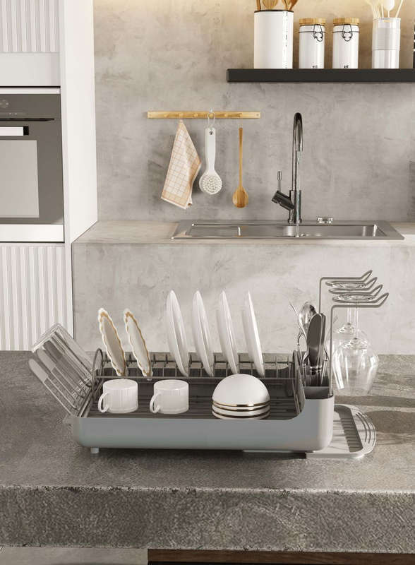 Iron Double-Layer Dish Rack