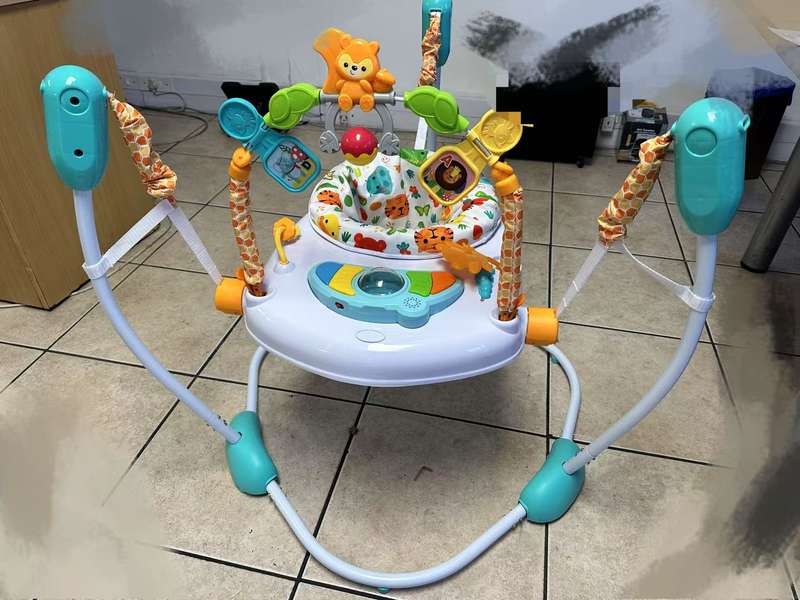 Multifunctional Baby Bounce Chair Jumper With Music & Toy