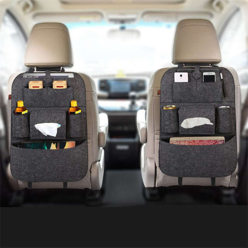 2 x Car Rear Back Seat Multi-Pocket Storage Organizer Holder Bag