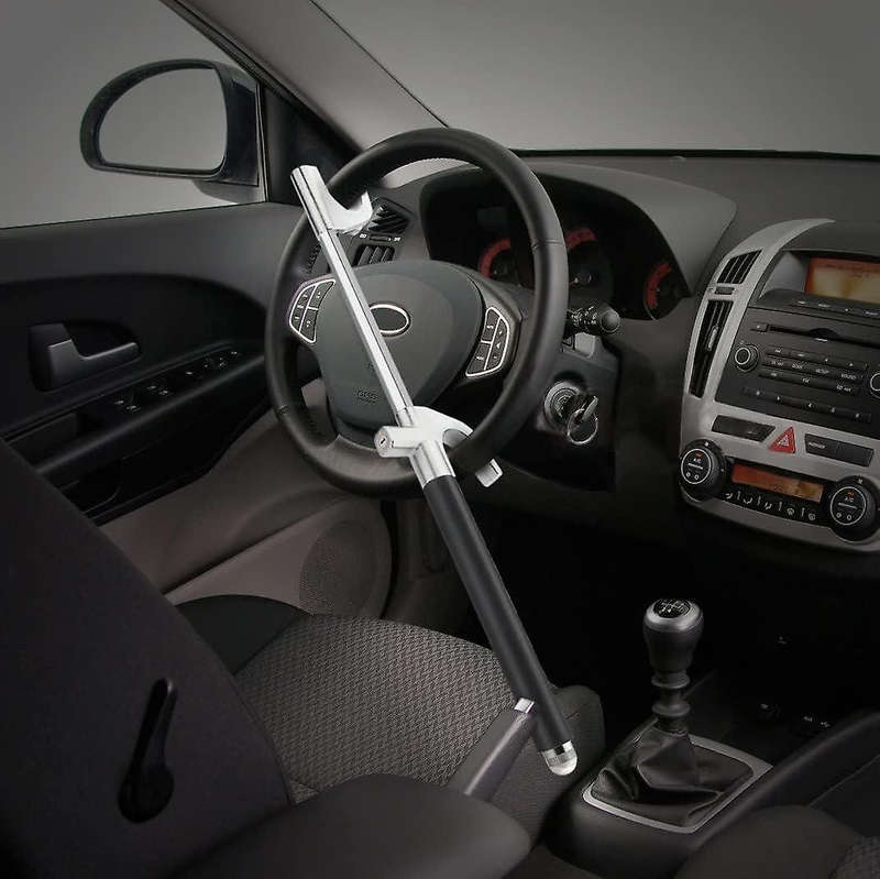 Heavy Duty Anti-Theft Steering Wheel Lock Retractable Steering Lock