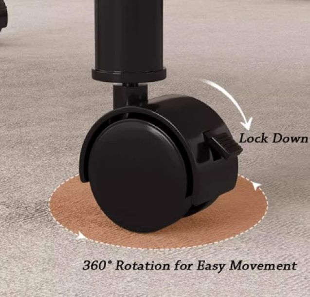 Wooden Round Movable 2-Tier Multifunctional Coffee Table