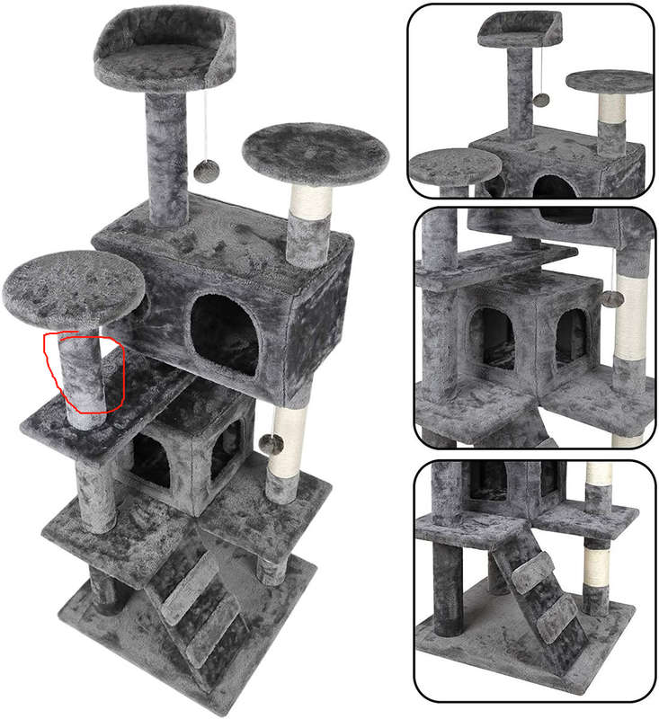135cm Large Cat Tree Stand Kitten Play House