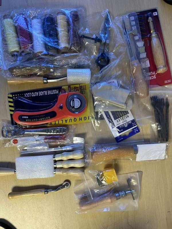 53 pce Leather Craft Tool Set for Stitching and Punching