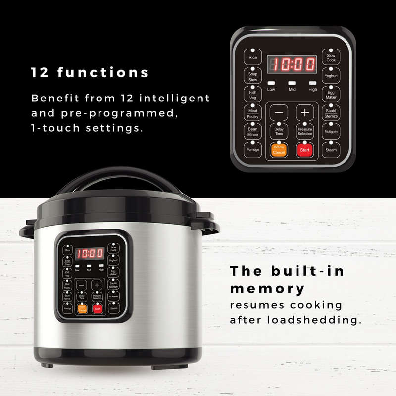 Condere Plus - 6L Electric Pressure Cooker