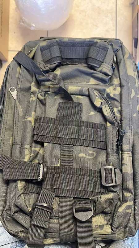 25L Tactical Outdoor Bag - Snake Black camo