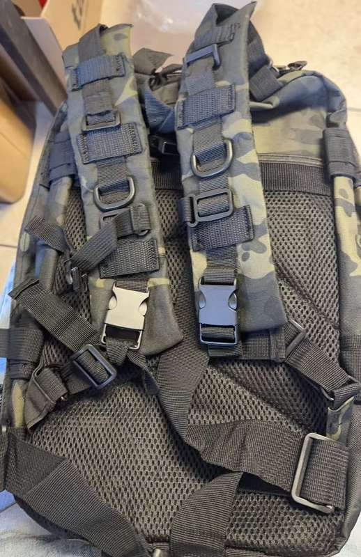 25L Tactical Outdoor Bag - Snake Black camo