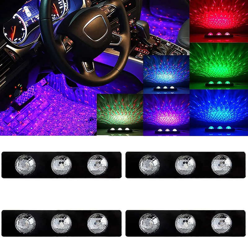 Portable USB Solar Atmosphere Light Car Star Light Illumination