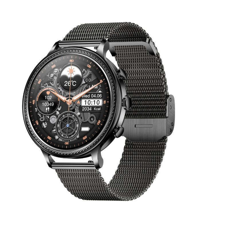 Watchily SmartLady - SmartWatch For Women - Black Milanese Band