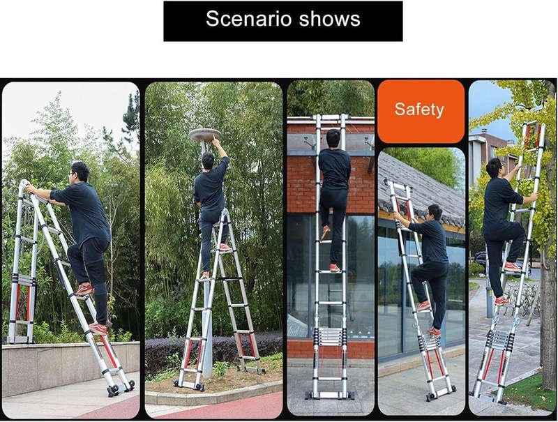 Adjustable Metal Ladder 7.4m, Foldable, Telescopic and Extendable