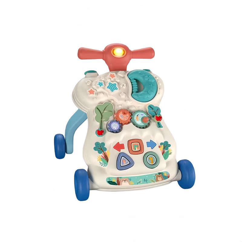 Baby Push Walker for Baby Boy Girl Sit-to-Stand Walkers with Music & STEM