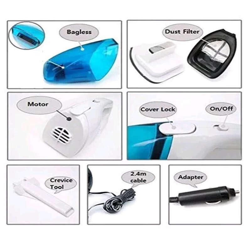 High Power Vaccum Cleaner Portable DC 12 Volt for Car