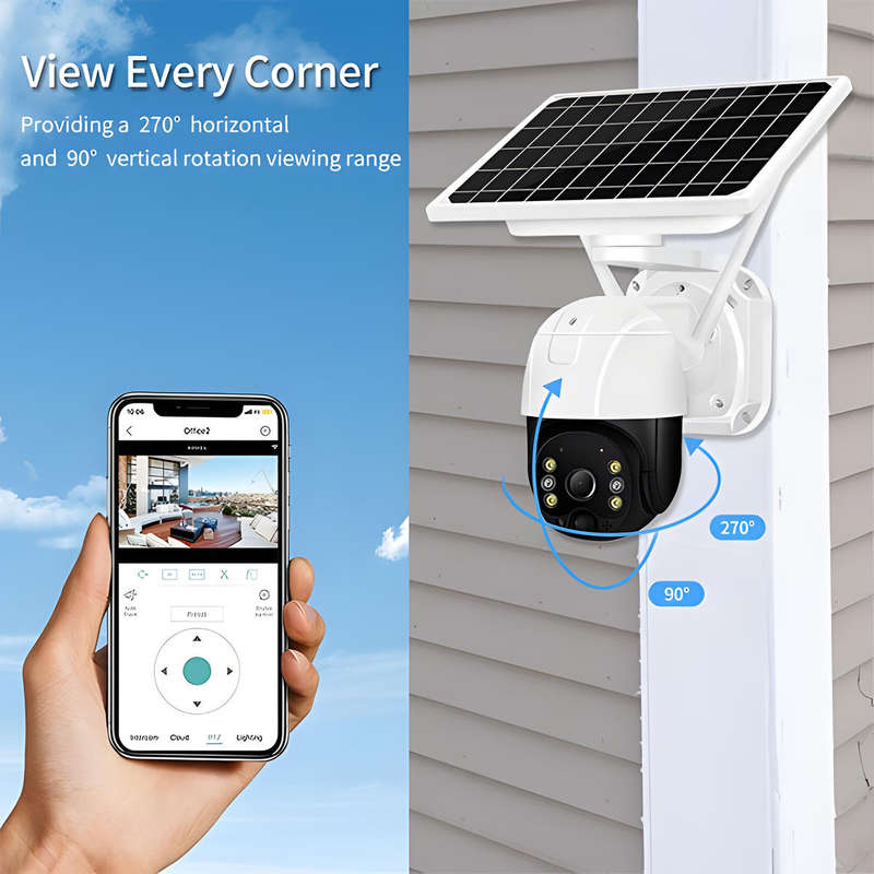 Solar Powered Outdoor Smart Camera with 64GB Memory Card