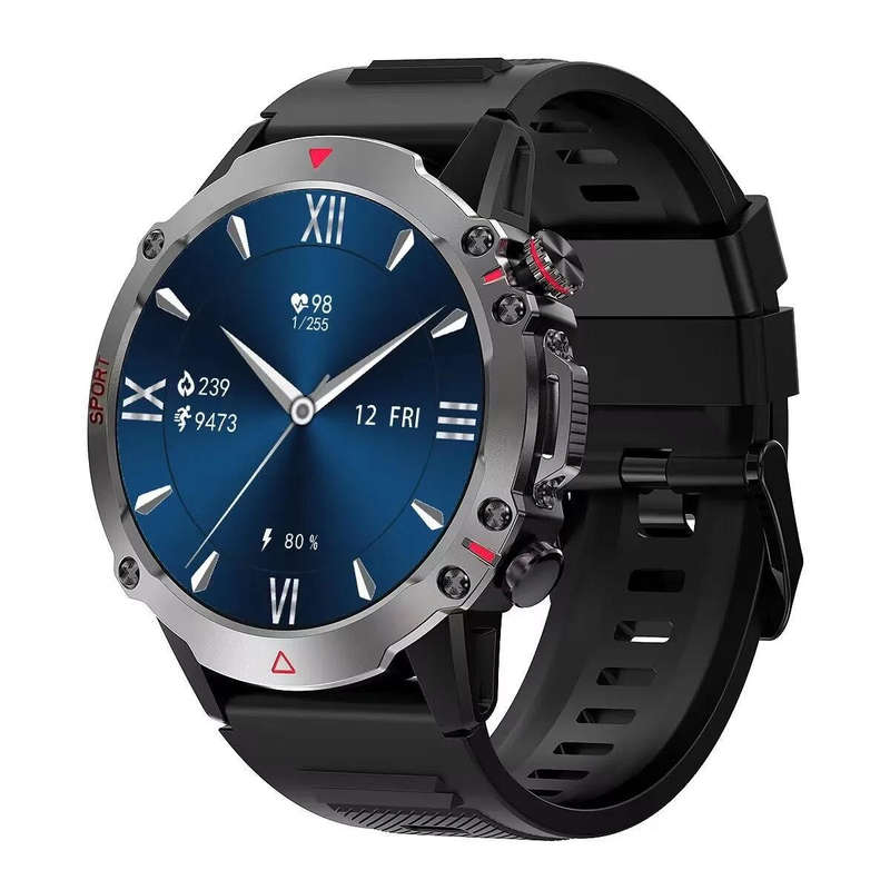 S611 smart watch remote shooting health monitoring HD screen sports watch - Black
