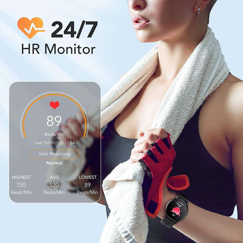 LW11 Sport Smart Watch Fitness Tracker - Black