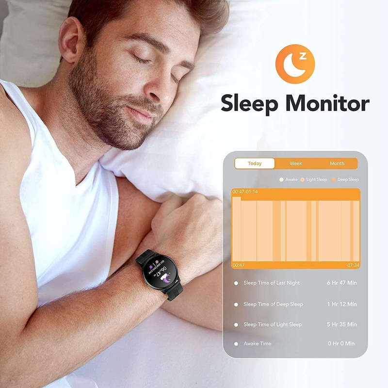 LW11 Sport Smart Watch Fitness Tracker - Black