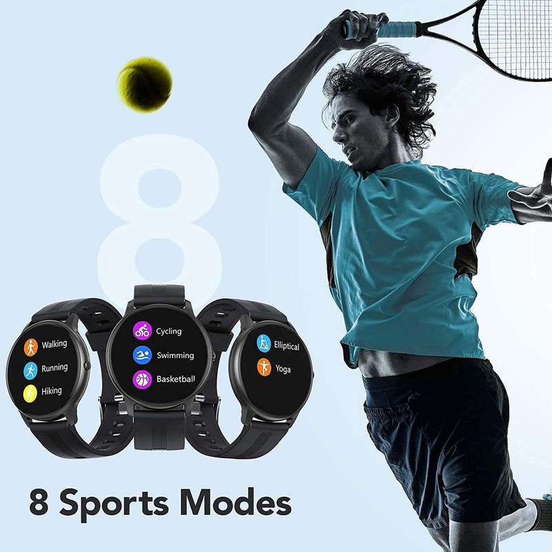LW11 Sport Smart Watch Fitness Tracker - Black