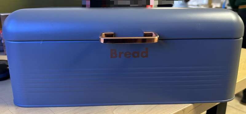 Totally Home Retro Breadbin Steel Design with 3 Piece Matching Canister Set