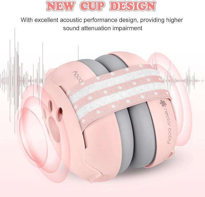 Ear Protection For Babies And Toddlers Up To 36 Months - Noise Reduction - Grey