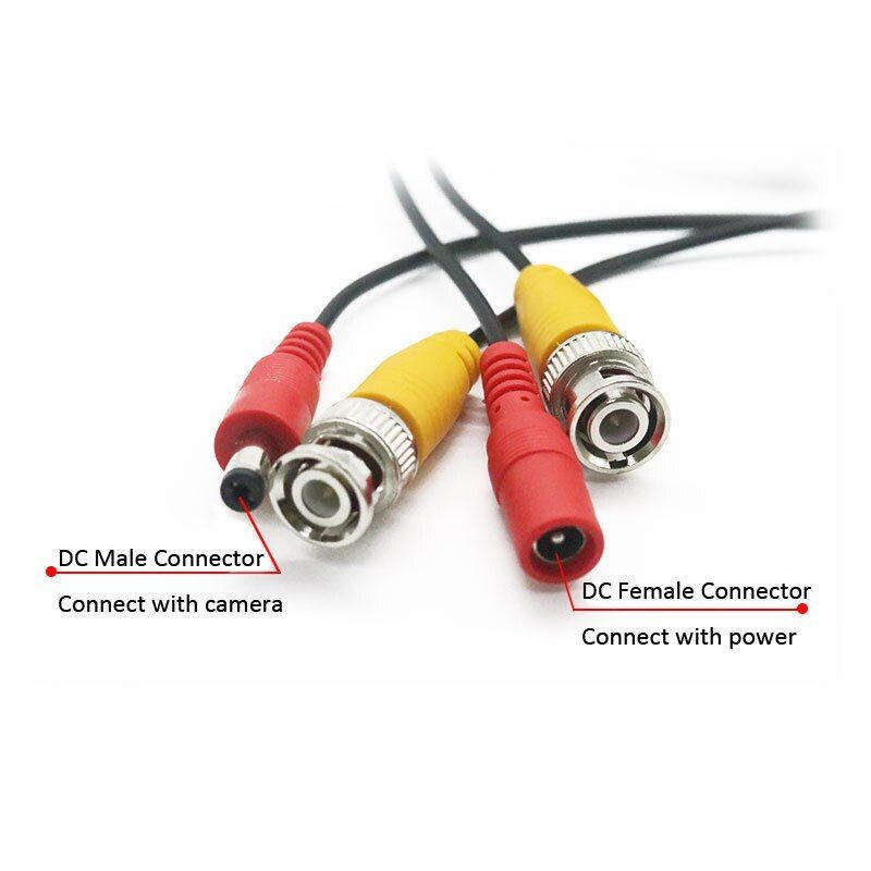 30m DC Power Security Surveillance BNC Cable For Analog Cameras