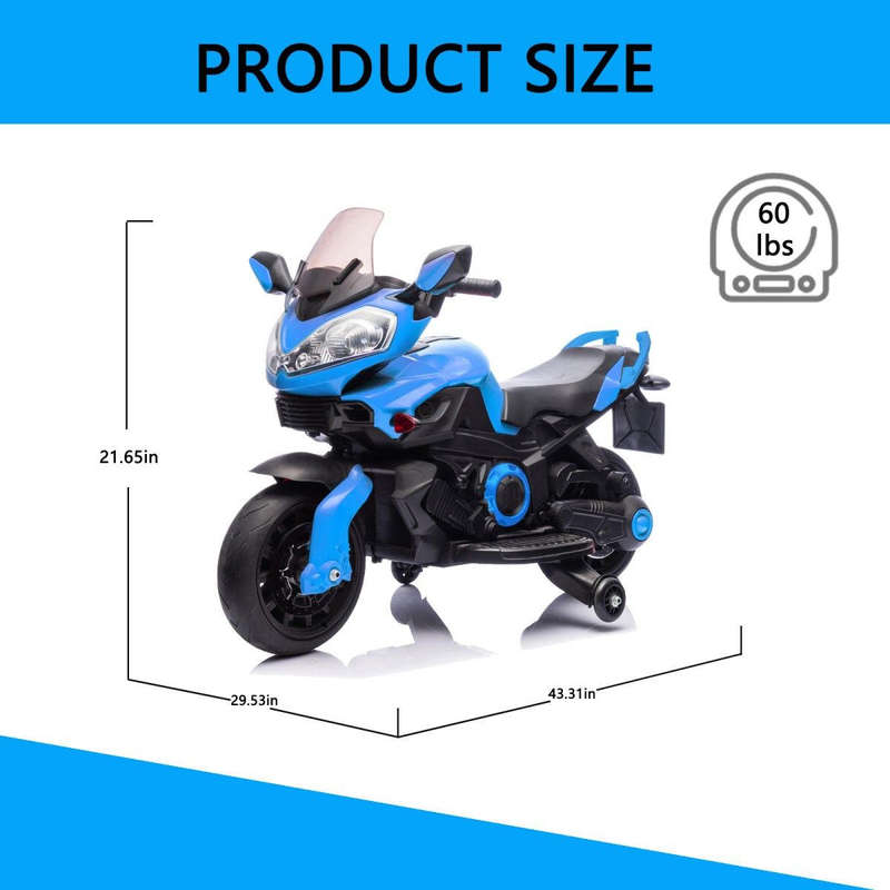 30kg Children Electric Toy Bike - Blue