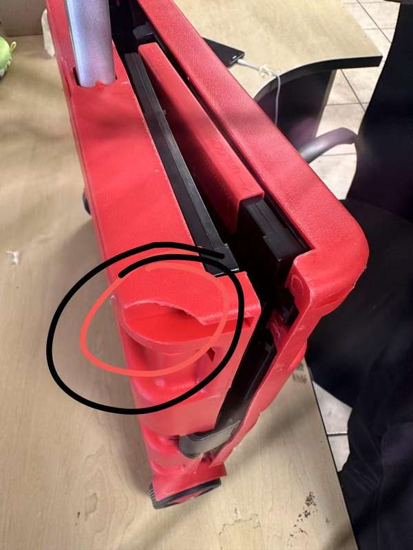 High Quality and Convenient Foldable Shopping Cart with Wheels - Red