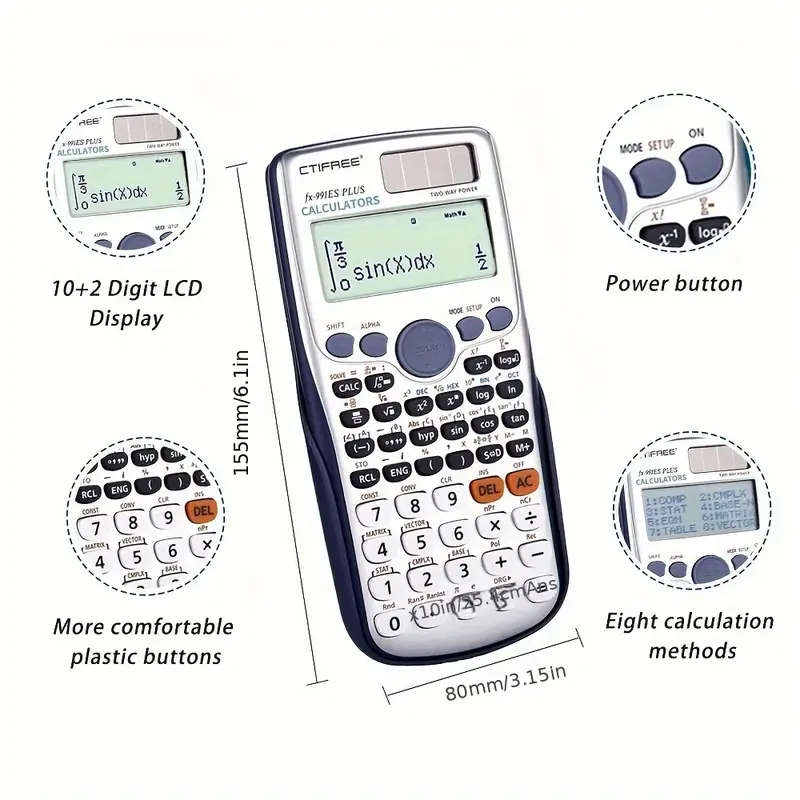 CTIFREE Scientific Calculator 417 Functions