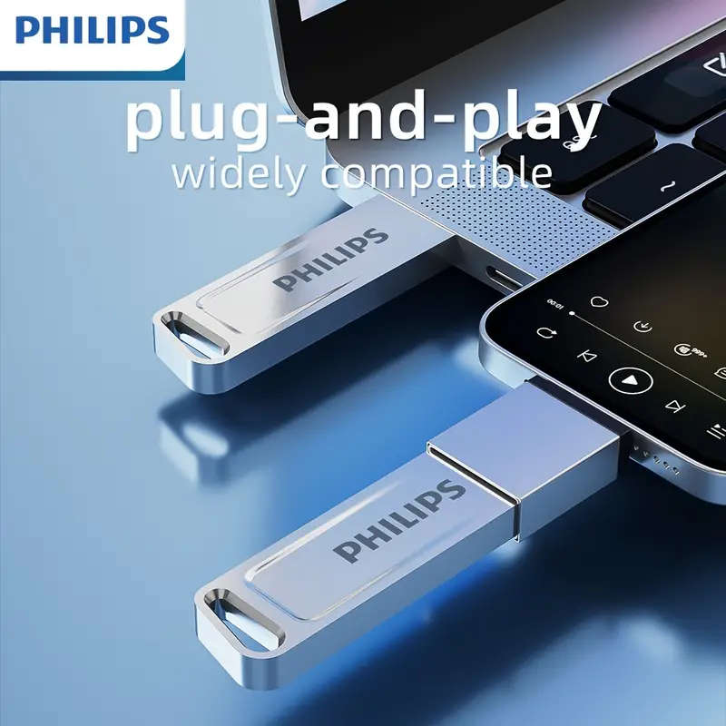 64 Philips High-Speed Metal USB Flash Drive