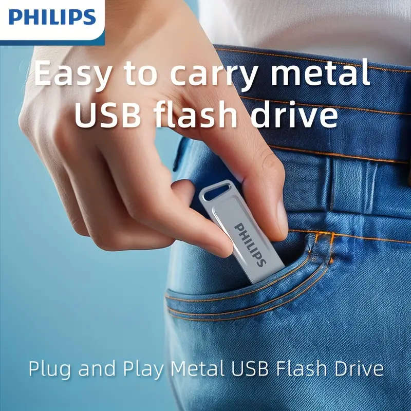 64 Philips High-Speed Metal USB Flash Drive