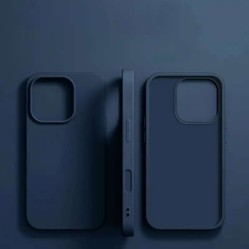 Apple iPhone 16 Pro Max Silicone Case (Deep Blue)