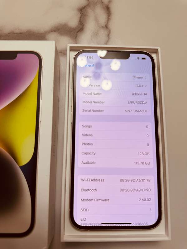 iPhone 14 White 128Gb Original - Free Shipping