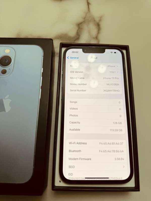 iPhone 13 Pro Blue 128Gb Original - Free Shipping